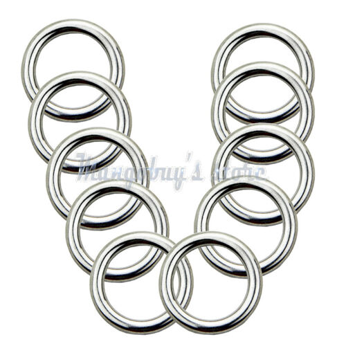 10PCS Delta & O & D Ring rings 316 Stainless Steel Polished Welded 15 20 25 30mm - Bild 14 von 30