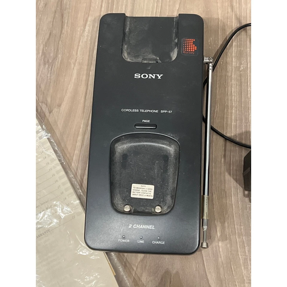 Base de teléfono inalámbrico Sony, SPP-57 Foto 2 de 4