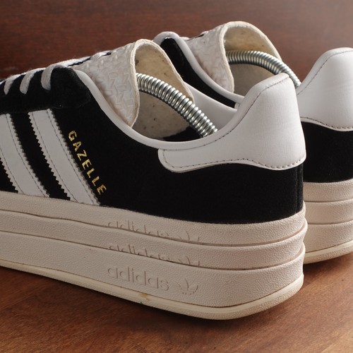 Adidas sneakers donna TG 8 BLK bianco gazzella audace plateau scarpe stringate moderne - Foto 9 di 16