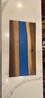Black Walnut With Blue Epoxy Charcuterie Board/ Cheese Board/ Cutting Board