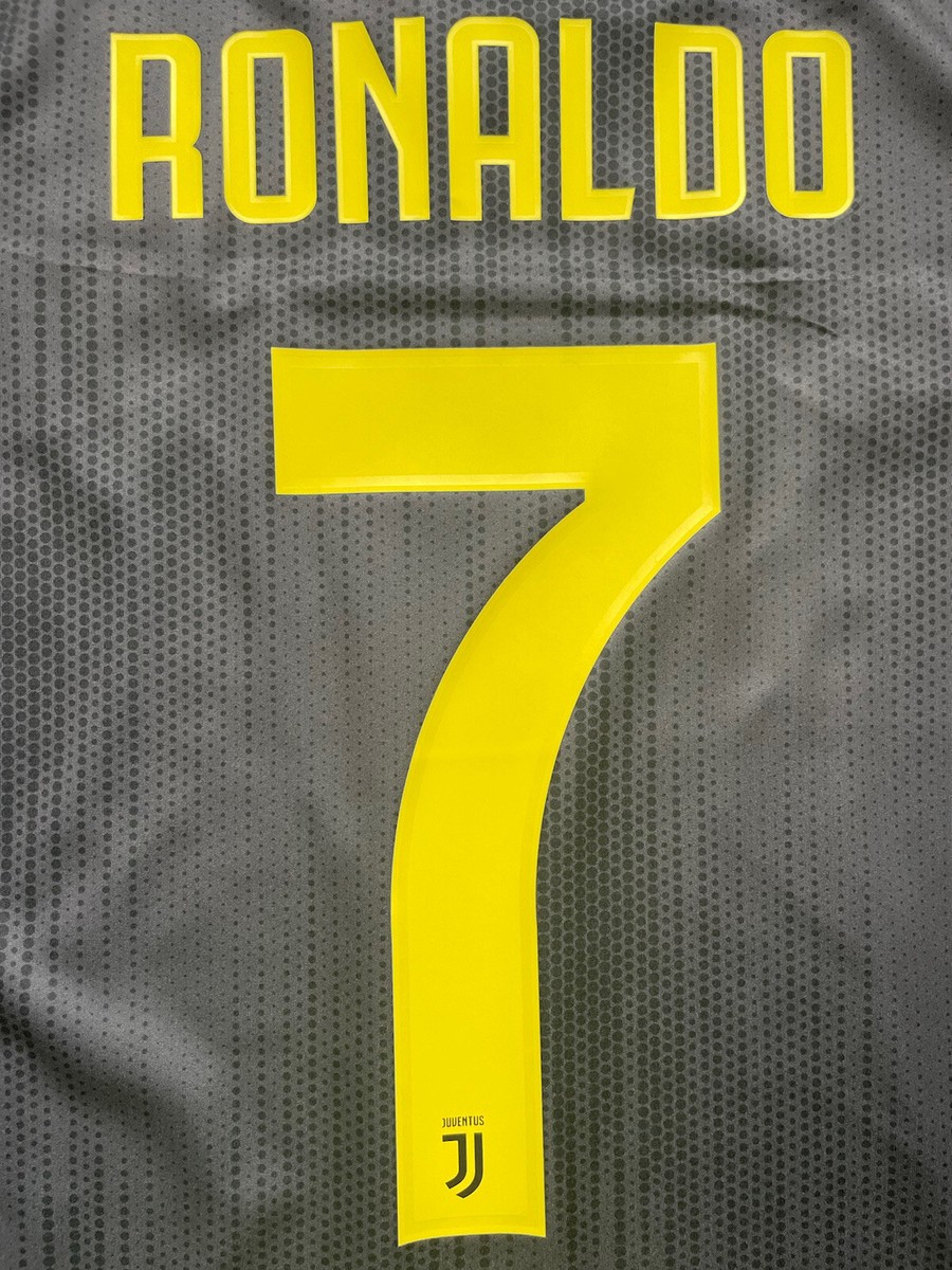 2018/19 Juventus Third Jersey #7 Ronaldo XL Adidas BIANCONERI CR7