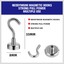 12Lb-Heavy-Duty-Magnetic-Hooks-With-Stickers-Strong-Powerful-Neodymium-15-Pack thumbnail 3