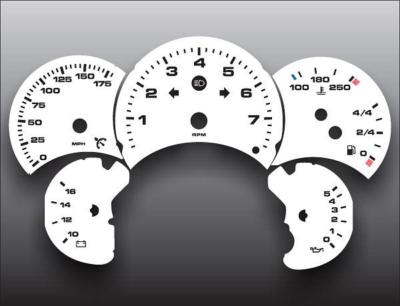 1998-2005 Porsche 996 911 Carrera 175 Manual Speedometer White