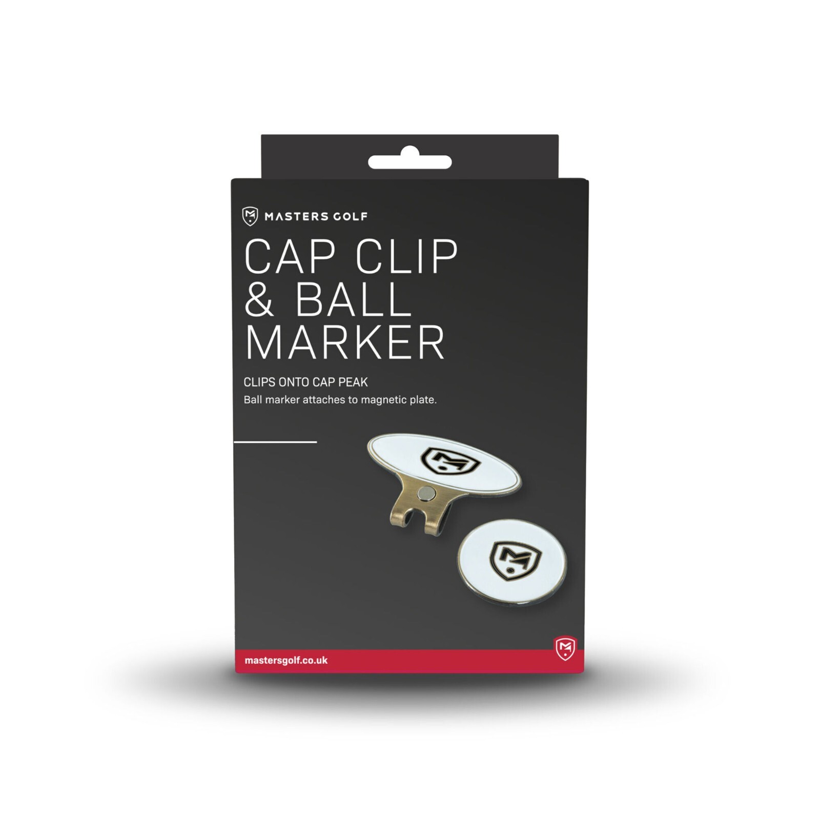 Metal Golf Ball Marker Cap & Belt Clip Metal Magnetic Cap Hat or Belt Clip