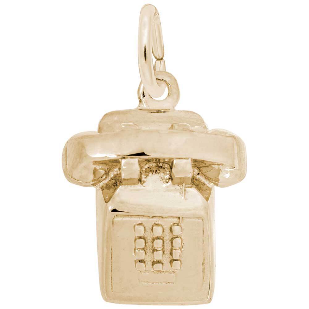 Touchtone Phone Charm by Rembrandt 10K or 14K Gold or Sterling Silver