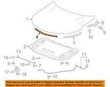 GM OEM 18-23 Equinox Hood Hood Components-Front W'strip 84320330