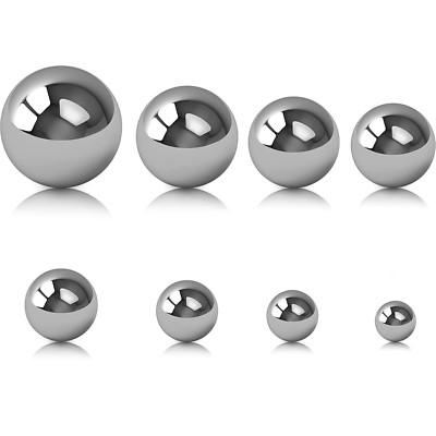 SATINIOR 8 Pieces Coin Ring Making Balls Monkey Fist Balls Stainless Steel Balls