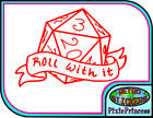 D&D Dungeon Dragons Master D20 N Vinyl Sticker Wall Car Bike Truck Window Decal