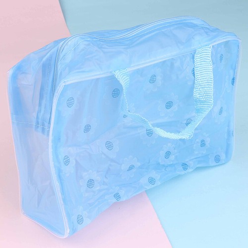 Clear Transparent Plastic PVC Travel Makeup Bag Cosmetic Toiletry Zip Pouch~HO - Picture 13 of 17