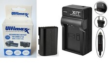Hi Capacity LP-E6 Li-Ion Battery  110/220V AC/DC Charger for Canon