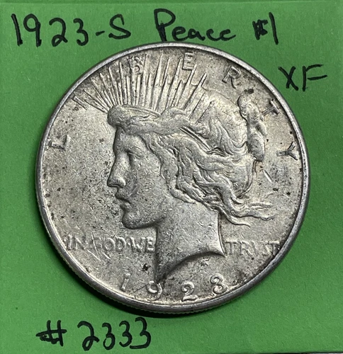 1923 S Peace Silver Dollar $1 XF Extra Fine 90% Silver