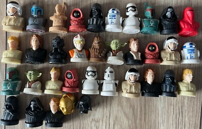 Vintage, Rare STAR WARS Rubber Stamps, Busts Total Lot of 33