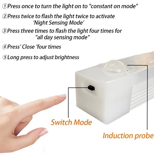 30cm USB Rechargeable Motion Sensor Cabinet Light – Warm Night Lamp - Picture 4 of 15