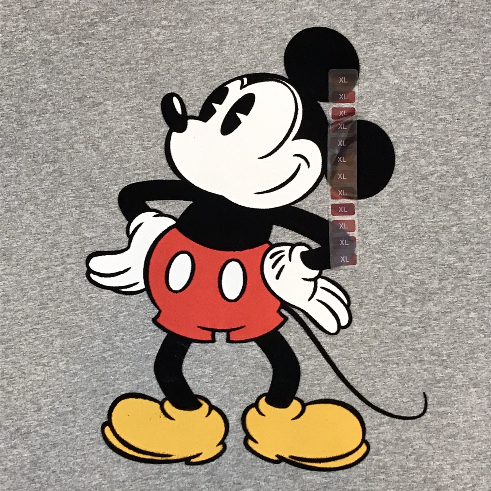 Disney Mickey Mouse Men’s Solid Gray Basic Casual… - image 3