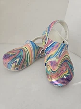 Unisex Crocs Classic Solar Rainbow Clogs Size J 3