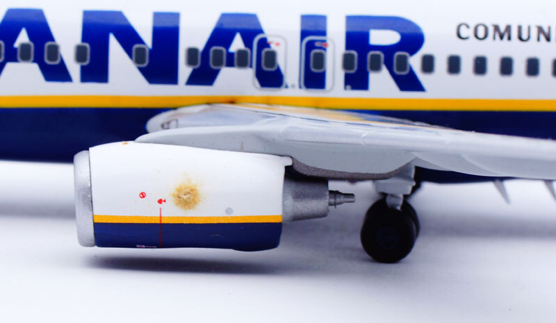 1:200 JC Wings RYANAIR BOEING B737-800 Passenger Airplane Diecast