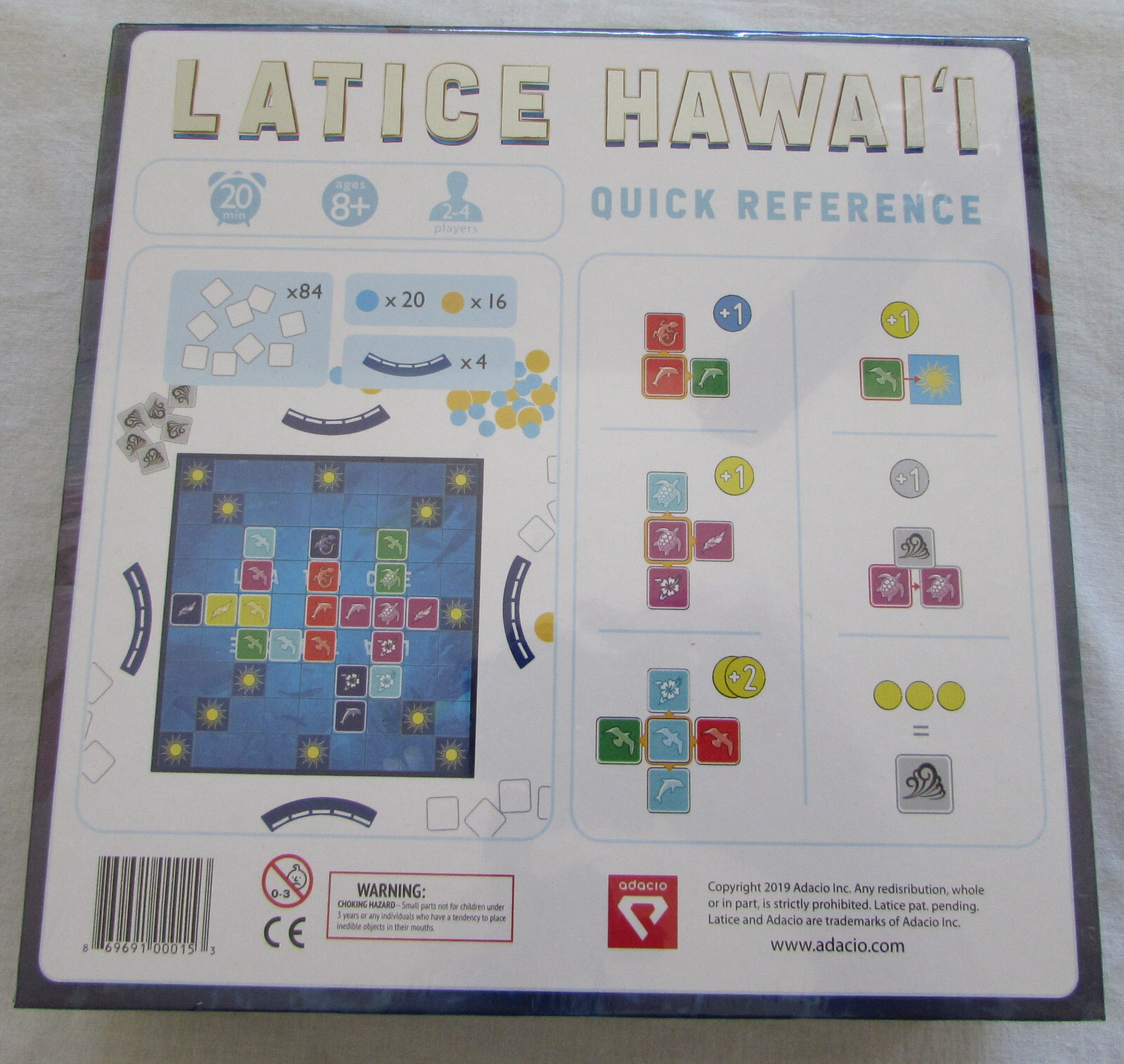 New Latice Hawaii Board Game Brent Vincent Adacio Hawai'i Ocean Game of the Year