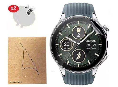 2 x Screen Protector Hydrogel Film Cover For OnePlus Watch 2 / Watch 2R - 第 1/9 張圖片