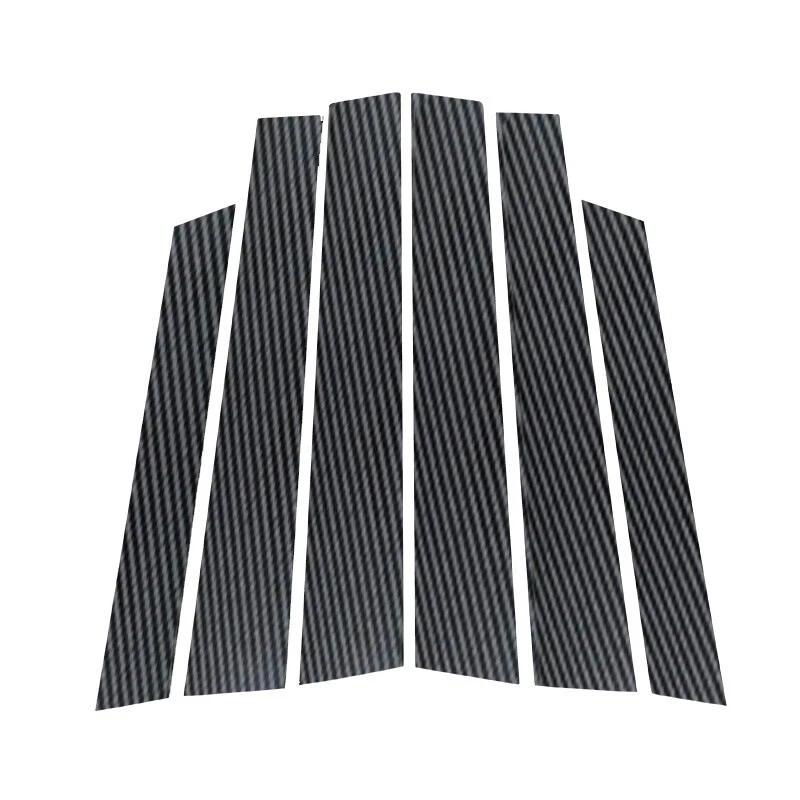 6x Apto para Honda CR-V 2007-2011 fibra de carbono aspecto pilar postes ventana puerta moldura Foto 3 de 4