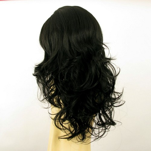 Parrucca donna lunga ricci nero : JENNIFER 1B - Picture 4 of 8