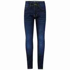 Kids Girls Skinny Jeans Designer Dark Blue Denim Stretchy Pant Fit Trouser 5-13