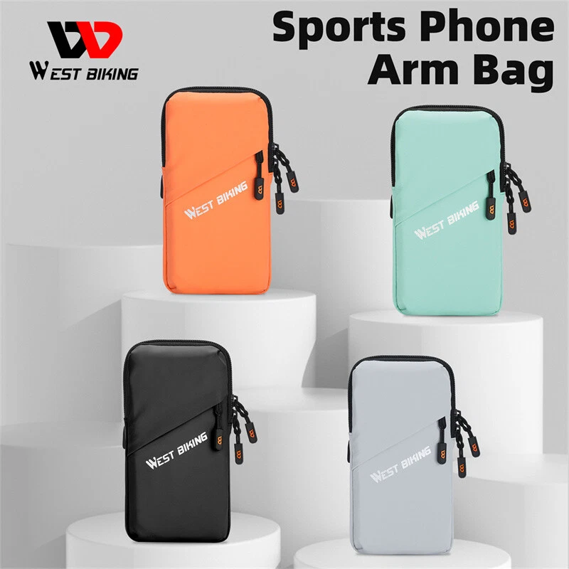 WEST BIKING Bolsa de brazo para teléfono para correr Brazalete deportivo impermeable Bolsa de teléfono de 7 pulgadas Foto 4 de 4