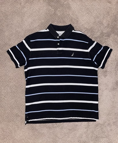 Nautica Mens Classic Fit Performance/True Deck Polo 2 Shirt Lot XL C17 - Picture 3 of 6