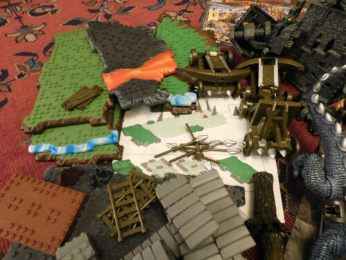BIG Mega Bloks Lot DRAGONS Build Legend Warriors Action Figures Fortress Eggs ++ - Picture 10 of 12