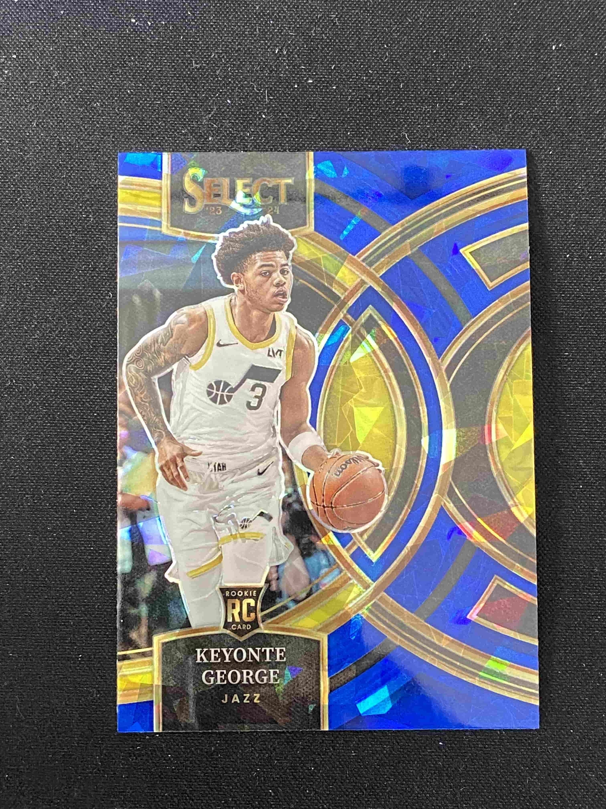 Keyonte George 2023-24 Panini Select Blue Cracked Ice  RC #109