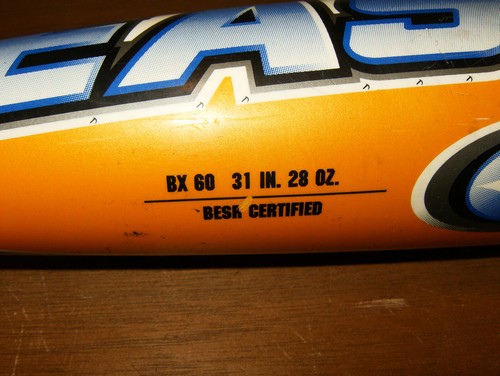 Easton Reflex Official Baseball-3 Bat 7050 Orange BX60 31" 28 oz - Picture 3 of 7