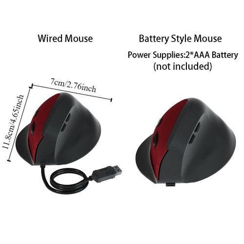 800/1200/1600DPI Gaming Mice Comfortable Vertical Mouse Gaming Mice Office - Picture 2 of 22