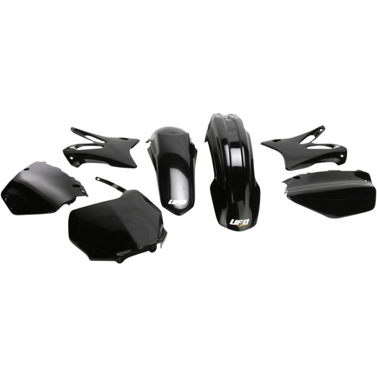 Kit plastique UFO noir anti casse pour moto Yamaha YZ 250 2006-2012