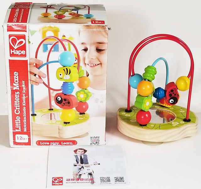 hape wooden bead maze