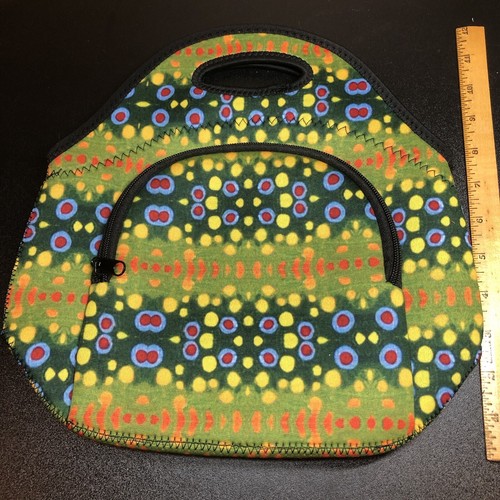 Wingo Outdoors Fishing Neoprene Lunch Cooler - Brook Trout Skin Pattern ...