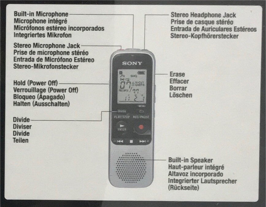 Sony ICDBX112 Voice Recorder for sale online eBay