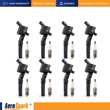 8X Ignition Coil + 8X Platinum Spark Plug for Mercury Grand Marquis 4.6L DG508