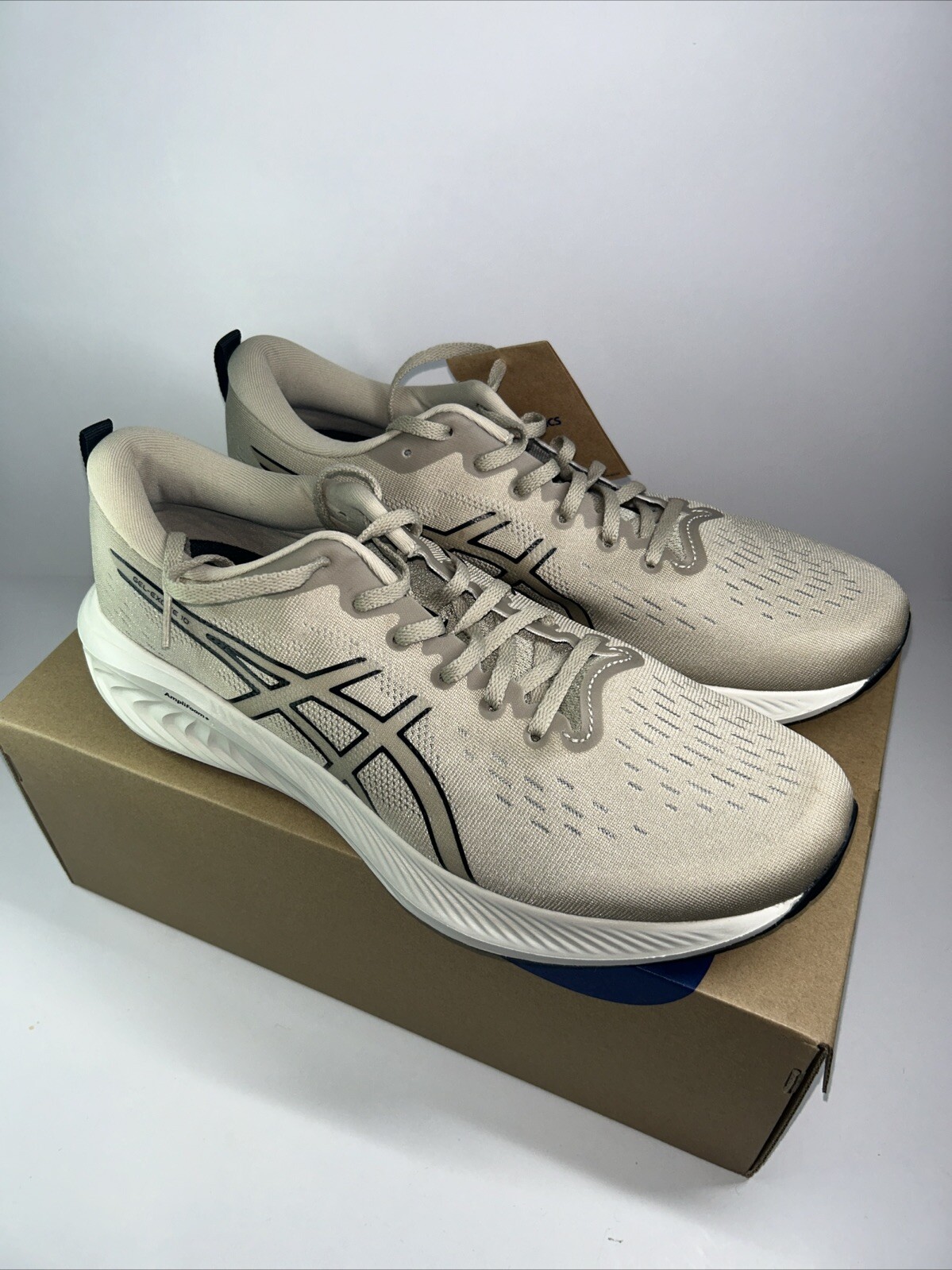 Sneakers ASICS Gel Mens Sz 12 Gel Excite 10 Feather Gray/Black 1011B600-021-image