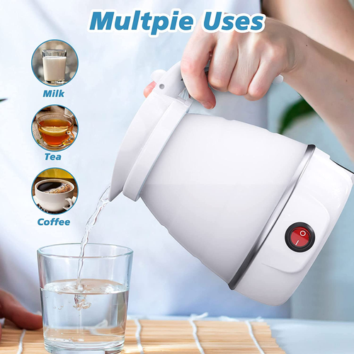 Foldable Electric Kettle, Camping Kettle, Mini Travel Kettle, Silicone Electric - Picture 4 of 12