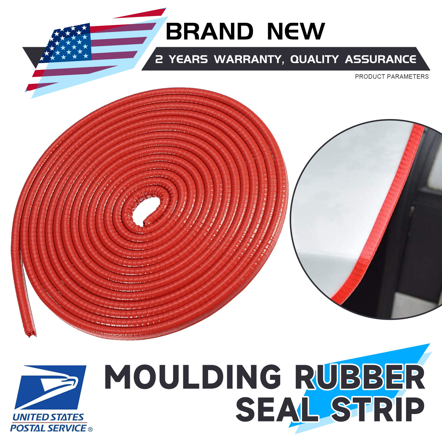 40Ft Car Door Edge Guard Moulding Trim Rubber Seal Strip Scratch Protector Red