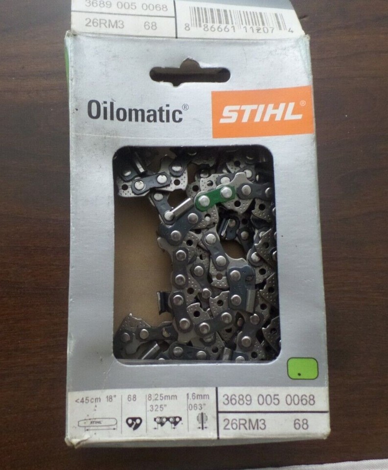 Original STIHL Sägekette Oilomatic 26RM3 68 – 45,7 Cm (1,5 Zoll), Passend Für MS250 & Andere Modelle