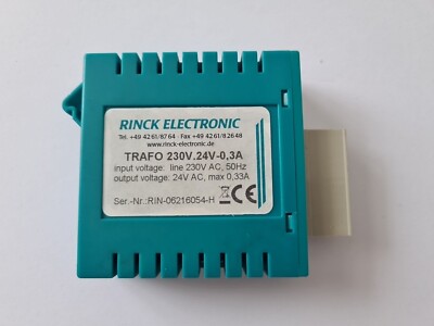 RINCK ELECTRONIC Trafo 08 24V AC 0,33 A Power Supply VDE 0551 #179