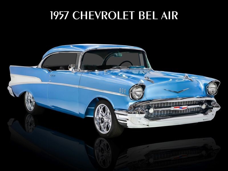 1957 Chevrolet Bel Air Hot Rod NEW METAL SIGN: 9x12" & Free Shipping