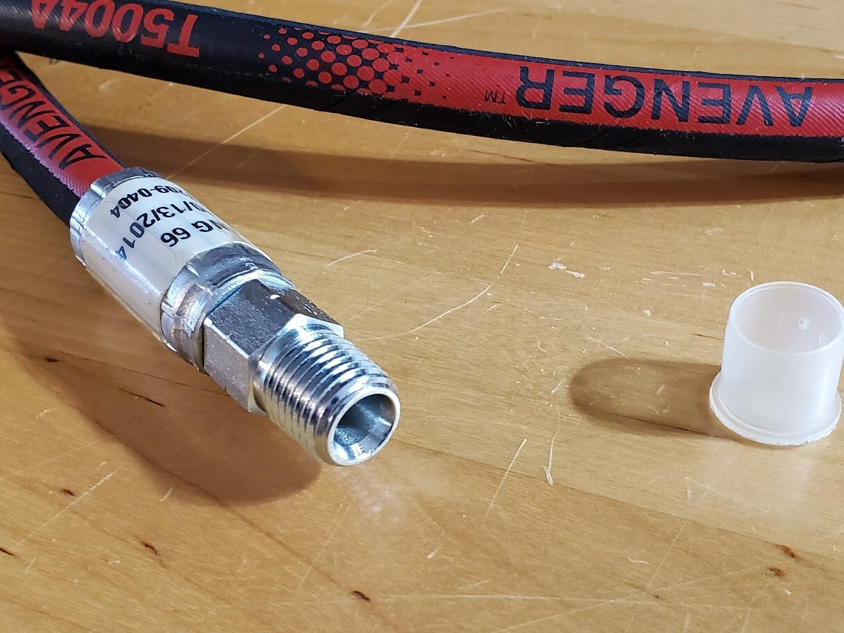 Terramite T5B T5C Hydraulic Hose 1/4" x 66" Long 88466 See Diagram eBay