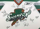 RARE SHAMROX CHICAGO REEBOK AUTHENTIC NLL LACROSSE GAME JERSEY 16X SIGNED FRAME — photo 2