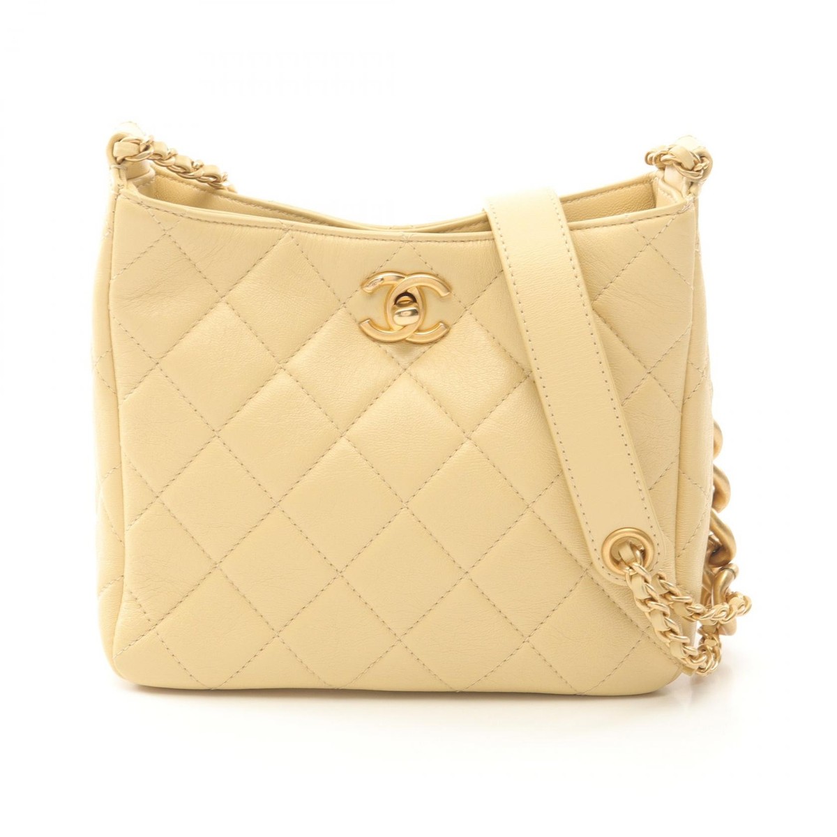 CHANEL Matelasse small hobo chain Shoulder crossbody Bag AS3259