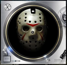 Hockey Mask #1 Horror 13th Slipmat Turntable 12" Record Player, DJ Audiophile