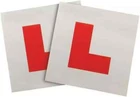 2 x FULLY MAGNETIC L PLATES SECURE Quick Easy To Fix Learner Sign