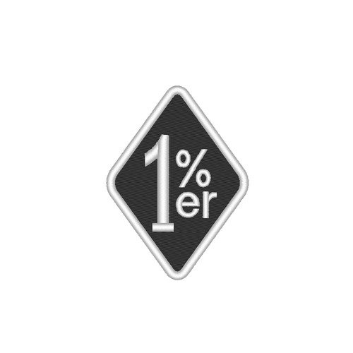 Todos los tamaños - Parche personalizado 1% ER 13 un por ciento diamante MC costura en parche - Imagen 13 de 16