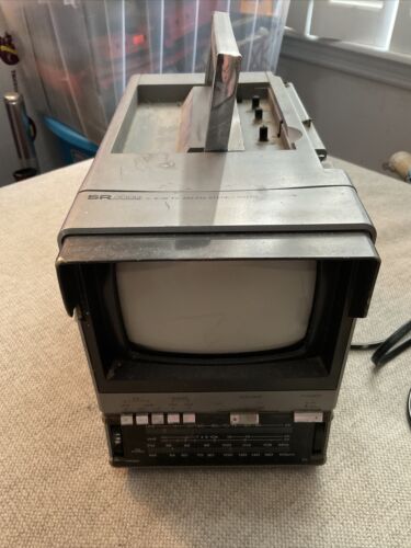Sears Roebuck SR3000 5” TV AM/FM Radio Receiver Portable Television Vintage - 第 1/8 張圖片