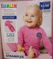 Lupilu Baby-Strampler Overall Langarm Rosa Gr. 62/68 NEU OVP